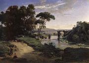 The bridge of Narni. Corot Camille